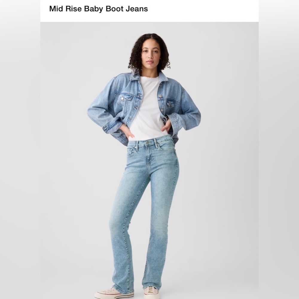GAP Women's Boot Cut Jeans - Light Blue